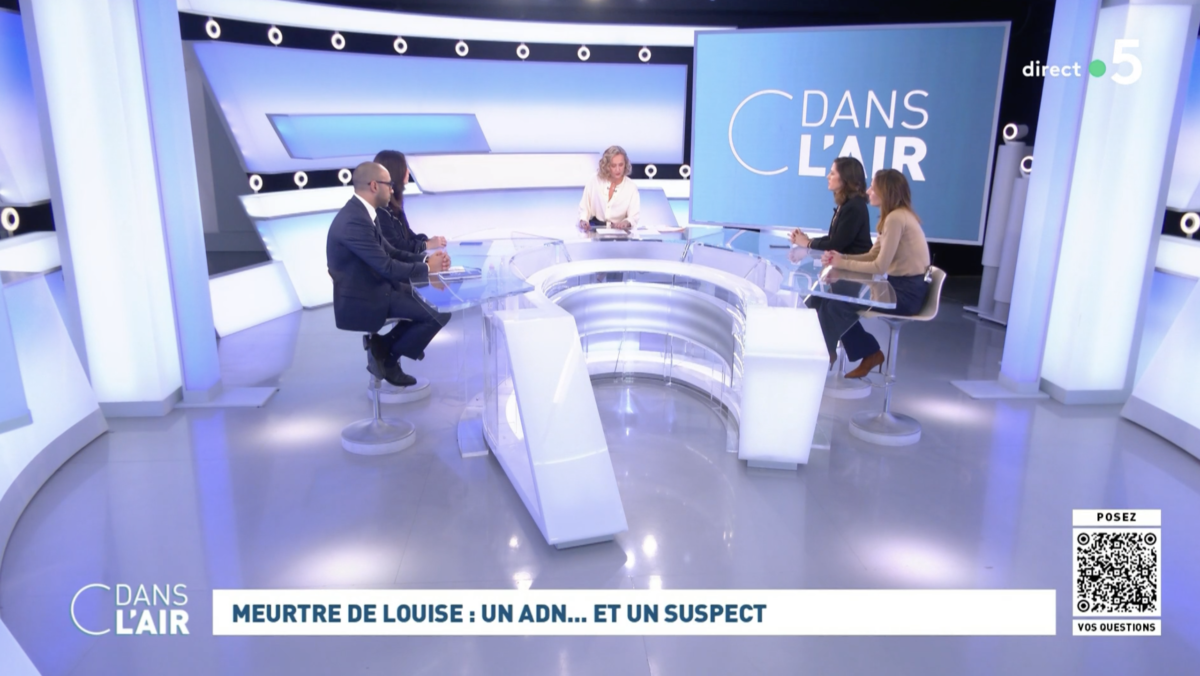 Driss AÏT YOUSSEF était l'invité C dans l’air, cette semaine pour évoquer les méthodes d’investigation ayant permis d’appréhender le principal suspect du meurtre de Louise.